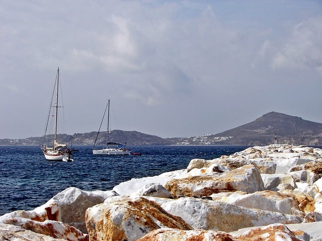 Planche à voile à Naxos
